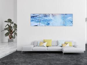Obraz - Chłodne wodospady (170x50 cm)