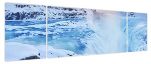 Obraz - Chłodne wodospady (170x50 cm)