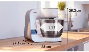 Robot kuchenny planetarny BOSCH MUM5XL74 1000 W z wbudowaną wagą, maszynką do mięsa, blenderem kielichowym (2 misy)