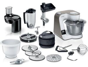 Robot kuchenny planetarny BOSCH MUM5XL74 1000 W z wbudowaną wagą, maszynką do mięsa, blenderem kielichowym (2 misy)