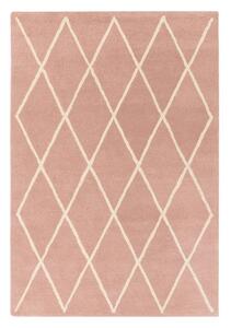 Różowy wełniany dywan tkany ręcznie 80x150 cm Albany – Asiatic Carpets