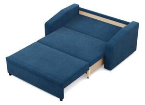 Sofa z funkcjÄ spania, BLOM, sztruks, 148x87x90 cm, granatowy | TYLETEGOTU