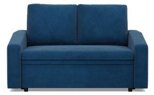 Sofa z funkcjÄ spania, BLOM, sztruks, 148x87x90 cm, granatowy | TYLETEGOTU
