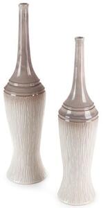 Wazon EUROFIRANY Rosina 18 x 76 cm Kremowy