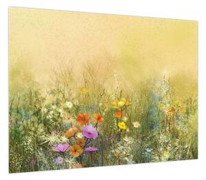 Obraz - Malowana łąka (70x50 cm)