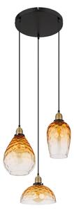 Globo Globo 15786-3H1 - Żyrandol na lince SALVY 3xE27/60W/230V śr. 46 cm pomarańczowy GL7524