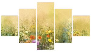 Obraz - Malowana łąka (125x70 cm)