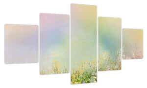 Obraz - Malowana łąka 2 (125x70 cm)