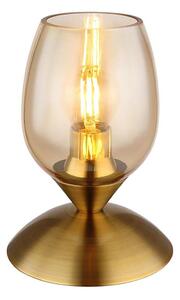 Globo Globo 24007M - Dotykowa lampa stołowa KUWAITA 1xE14/25W/230V mosiądz GL7573