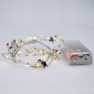 Solight Łańcuszek świetlny LED z dekoracjami, 20 LED, 1 m, ciepły biały
