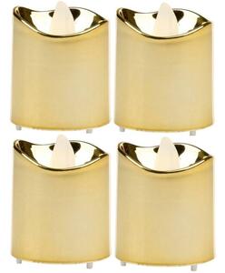 Świeca dekoracyjna AMBIANCE LIGHT 223010 LED Złoty (4 sztuki)