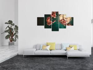 Obraz - Kwiat wiśni podczas pełni (125x70 cm)