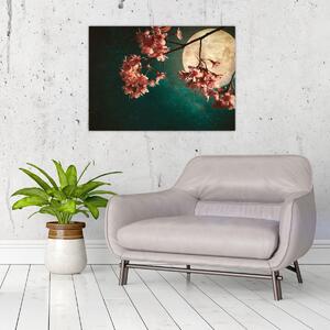 Obraz - Kwiat wiśni podczas pełni (70x50 cm)