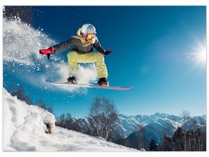 Obraz - Snowboardzista (70x50 cm)