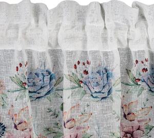 Firana gotowa EUROFIRANY Dora 150 x 30 cm BiaÅo-rÃ³Å¼owy