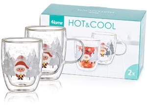 Szklanka termiczna Mug Santa Hot&Cool 270 ml, 2 szt