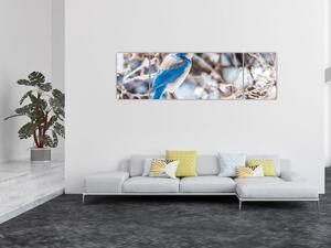 Obraz - Zimowy ptaszek (170x50 cm)