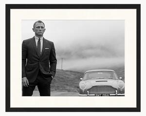 Oprawiony druk cyfrowy Daniel Craig as James Bond