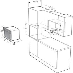 Kuchenka mikrofalowa GORENJE BM201AG1X