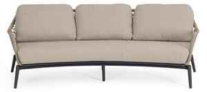 Jasnobrązowa sofa ogrodowa z litego drewna akacjowego Eulero – Bizzotto