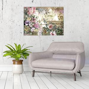 Obraz - Designerskie kwiaty (70x50 cm)