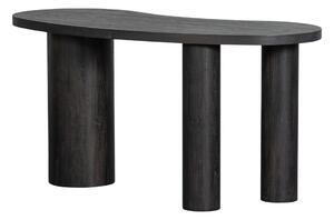 Ciemnobrązowa konsola w dekorze sosny 70x150 cm Maan – WOOOD