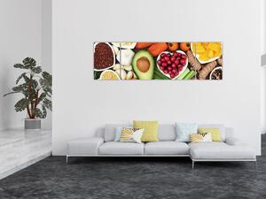 Obraz - Zdrowa żywność (170x50 cm)