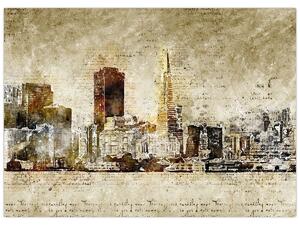 Obraz - Artystycznie ukształtowane miasto (70x50 cm)