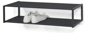 Czarna metalowa wisząca szafka na buty 78x20,5x30,5 cm School – Spinder Design