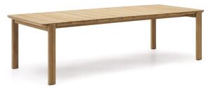 Stół ogrodowy z litego drewna tekowego 102x220 cm Icaro – Kave Home