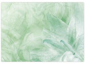 Obraz - Zielony kwiat (70x50 cm)