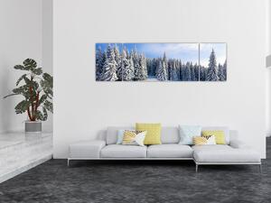 Obraz - Zima w lasach (170x50 cm)
