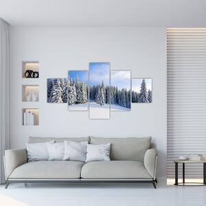 Obraz - Zima w lasach (125x70 cm)