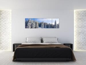 Obraz - Zima w lasach (170x50 cm)