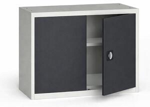 Szafa metalowa, 800 x 1200 x 400 mm, 1 półka, szara/grafitowa