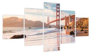 Obraz - Golden Gate Bridge (125x70 cm)