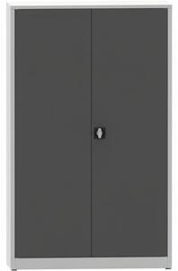 Szafa spawana JUMBO, 1950 x 1200 x 600 mm, szaro/grafitowa