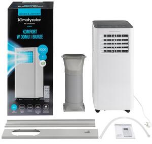 Klimatyzator przenośny GÖTZE & JENSEN AC9001 Timer Tryb Nocny Osuszanie Wentylator Biały