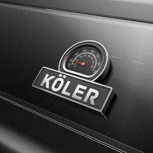 Grill ogrodowy gazowy KOLER Krone S2 Black 21.6 kW 74 x 46 cm