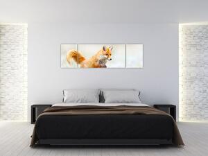 Obraz - Skaczący lis (170x50 cm)