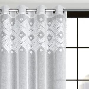 Firana gotowa EUROFIRANY Estera 140 x 250 cm BiaÅy