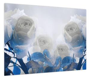 Obraz - Białe róże (70x50 cm)