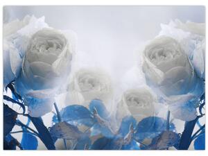 Obraz - Białe róże (70x50 cm)