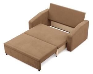Sofa z funkcjÄ spania, BLOM, Mikrofaza, 148x87x90 cm, cappuccino | TYLETEGOTU