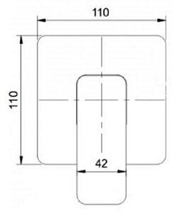 Bateria umywalkowa OMNIRES Slide SL7715CR Chrom