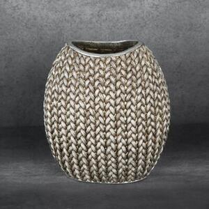 Wazon EUROFIRANY Moli 18 x 12 x 20 cm Srebrny