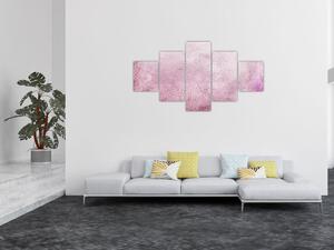 Obraz - Mandala na różowej ścianie (125x70 cm)