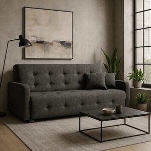 Wersalka Sofa Kanapa z FunkcjÄ Spania ARIA Dwuosobowa Szara do Salonu