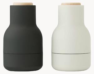 Komplet młynków do soli i pieprzu z pokrywką z drewna orzechowego Bottle Grinder, 2 elem