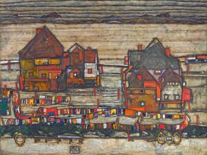 Reprodukcja Houses on Laundry Day, Egon Schiele